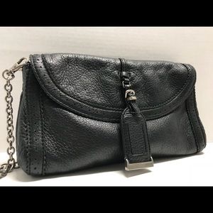 BOTKIER Black Leather Women’s Chain Shoulder Bag
